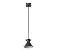 OSRAM Suspension DECOR Waist E27 Noir 200mm, Acier, tête mobile, pour salle à m