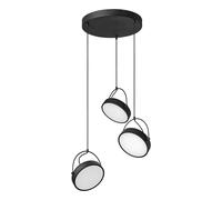 OSRAM Suspension LED Decor Puck 3X, Acier Noir, 36W, 1250lm, 3000K, CRI >90, 54