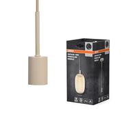Osram Suspension vintage, beige, scénarios d’éclairage personnalisés, acier inox., idéal pour les salles de séjour, design moderne, look vintage, câble textile 2 m, diam. 100 mm, montage facile
