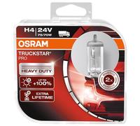 OSRAM TRUCKSTAR PRO H4, Lampe de phare halogène, 64196TSP-HCB, 24V véhicule utilitaire, boîte duo (2 pièces)