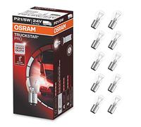 OSRAM TRUCKSTAR PRO P21/5W Lampe de signalisation halogène, feu stop, feu antibrouillard arrière, 7537TSP, 24V véhicule utilitaire, boîte pliante (10 pièces)