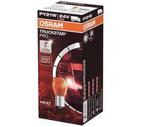 OSRAM TRUCKSTAR PRO PY21W Lampe de signalisation halogène, feu stop, feu antibrouillard arrière, 7510TSP, 24V véhicule utilitaire, boîte pliante (10 pièces)