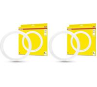 Osram Tube LED T9C EM 32, tube à LED en forme d'anneau, 18,3W, 2000lm, 3000K, lumière blanche chaude, alternative à LED pour les lampes d'éclairage T9 classiques, longue durée de vie (Lot de 2)