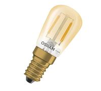Osram Tube LED Vintage 1906 T26 Filament, 1,6 W, E14, doré, transparent, pour vitrines, bibliothèques, éclairage supplémentaire sur étagères, accents décoratifs