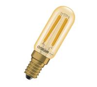 Osram Tube LED Vintage 1906 T26 Filament, 4,8 W, E14, doré, transparent, éclairage de musée, galerie, montage sur meuble, douilles étroites, éclairage d'accentuation