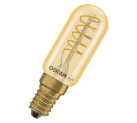 OSRAM Tube LED Vintage 1906 T26 Spiral, 2,8 W, E14, doré, transparent, élément spiralé, montage mural, construction de meubles, éclairage supplémentaire, bandes lumineuses ouvertes