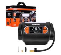 OSRAM TYREinflate 2130, écran numérique extra large, fonction d'arrêt automatique programmable, câble d'alimentation enroulable avec prise 12 V CC protégée par un fusible, gonflage des pneus en 2 min.