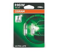 Osram Ultra Life Ampoules Halogène - BAX9S (H6W) - 12V/6W - set de 2 pièces
