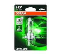 OSRAM ULTRA LIFE H7, Lampe de phare halogène, 64210ULT-01B, blister individuel (1 pièce), Orange