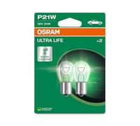 OSRAM ULTRA LIFE, P21W, Double Blister, (2 lampes), white