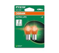 Osram ULTRA LIFE, PY21W, Double Blister, (2 lamps), white