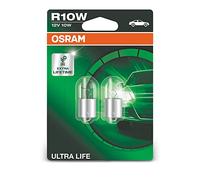 OSRAM ULTRA LIFE R10W feux de plaque d'immatriculation 5008ULT-02B durée de vie extra longue en double blister, Jaune