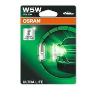OSRAM ULTRA LIFE, W5W, Double Blister (2 lampes), white