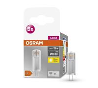 Osram Universal Pack de 5 ampoules LED G4, 2700 K, 1,8 W, 4058075758025, Bi-Pin, T13