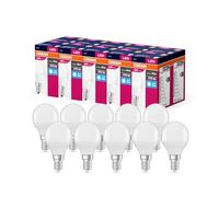 Osram Valeur d'étoile LED Classic P40 LAMPE LED pour socket E14, forme de goutte, FR, 470 lumens, blanc froid (4000K), remplacement des ampoules de 40W conventionnelles, non dimmables, 10 pack