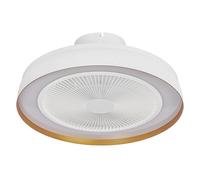 Osram Ventilateur de plafond Compact 480 49 W, 1 100 lm, 2 700-6 500 K CCT, 1 900 m³/h, 6 vitesses, minuterie, blanc