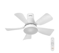 OSRAM Ventilateur de plafond LED Blanc, Ø 44,5 cm, blanc chaud, 3000 K / 4000 K