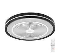 OSRAM Ventilateur de plafond LED Blanc/Noir, Ø 49 cm, température de couleur ré