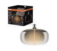 OSRAM Vintage 1906 Big Elipse est une à intensité variabavec un filament en forme d'ellipse. Il offre 4 W pour 60 lm,E27, design fumé, diamètre 215 mm, rendu des couleurs CRI 80, 1800 K.
