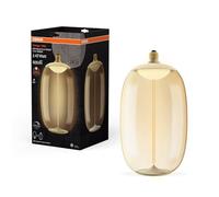 Osram Vintage 1906 Big Elipse Oval est une à intensité variaben plastique avec un filament en forme d'ellipse. Il propose 12 W, 500 lm,E27, design ambre, diamètre 200 mm, CRI 80, 1800 K.
