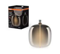 Osram Vintage 1906 Big Oval est une décorative à intensité variabdotée de la technologie magnétique à filament LED. Il offre 4,8 W pour 100 lm,E27, design fumé, diamètre 187 mm, CRI 80.