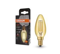 OSRAM Vintage 1906® Classic B Fil LED lampe, E14, Classic Mini-Tens Shape, Gol