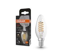 OSRAM Vintage 1906® Classic B Fil LED lampe, E14, Ministère, Clear, 48W, 470LM, 2700K, Lumière blanche chaude, dimmable, nouveau, filament ultra-cliente, longue durée de vie