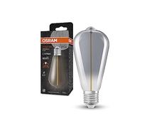 Osram Vintage 1906® Classic Edison Fil LED lampe, e27, fumée, 2,2W, 60lm, 1800k, couleur de confort du blanc chaud, consommation d'énergie très faible, longue durée de vie, filament magnétique