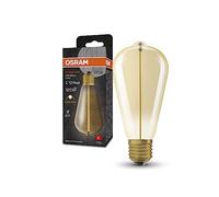 Osram Vintage 1906® Classic Edison Fil LED lampe, E27, or, 2,2W, 120lm, 2700k, lumière blanche chaude, consommation d'énergie très faible, longue durée de vie, filament magnétique