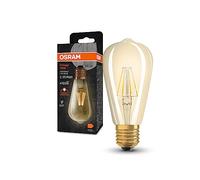 Osram Vintage 1906® Classic Edison Fil LED lampe, E27, or, 4W, 410LM, 2400K, couleur confort chaude, consommation très faible, durée de vie longue durée, Gold