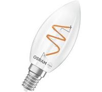 Osram Vintage 1906 Classic est une blanc chaud à intensité variaben forme de mini bougie avec un filament en spirale. Il propose 3,1 W, 300 lm,E14, verre transparent, diamètre 35 mm, 2700 K.