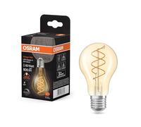 OSRAM Vintage 1906 Classic est une blanc chaud en forme d'ampouà intensité variabavec un filament en spirale. Il propose 8W pour 806lm,E27, verre couleur or, diamètre 60mm, 2200K.