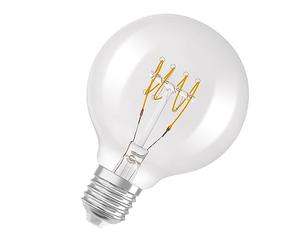Osram Vintage 1906® Classic Globe80 Fil LED lampe, E27, Clear, 48W, 470LM, 2700K, Lumière blanche chaude, dimmable, nouveau, filament ultra-cliente, longue durée de vie