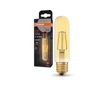 Osram Vintage 1906® Classic Tubular Fil LED lampe, E27, forme droite, or, 2,5 W, 200lm, 2000k, couleur de confort blanc chaud, consommation très faible, durée de vie longue durée