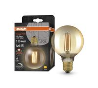 Osram Ampoule Vintage 1906 Globe – Filament doré – Dimmable – 6,5 W E27 – pack singlement