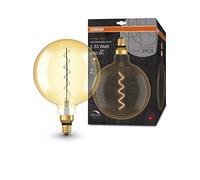 Osram Ampoule LED Vintage 1906 – Globe 200 mm dorée 4,8W 400 lm E27 filament spirale blanc chaud