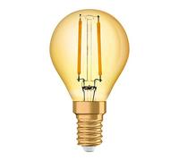 Osram Vintage 1906 LED E14 Boule Filament Dorée 2.5W 220lm - 824 Blanc Très Chaud | Équivalent 25W, 2/5 - Faible Luminositée