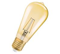 Osram Vintage Edition 1906 Ampoule LED à Filament - Culot E27 - Forme Edison Or Ambrée - Blanc Chaud 2400K - 2,8W (Équivalent 22W)