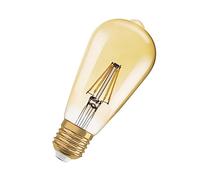 Osram Vintage Edition 1906 Ampoule LED à Filament - Culot E27 - Forme Edison Or Ambrée - Dimmable - Blanc Chaud 2400K - 7W (Équivalent 54W)