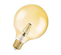 Osram Vintage Edition 1906 Ampoule LED à Filament - Culot E27 - Forme Globe 125mm Or Ambrée - Blanc Chaud 2400K - 4W (Équivalent 35W)