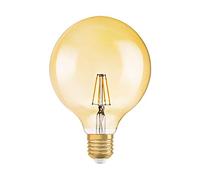 Osram Vintage Edition 1906 Ampoule LED à Filament - Culot E27 - Forme Globe 125mm Or Ambrée - Dimmable - Blanc Chaud 2400K - 6.5W