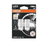 OSRAM LEDriving® SL, ≜ W21W, orange, lampes de signalisation à LED, hors route/off-road uniquement, pas d'homologation ECE, double blister