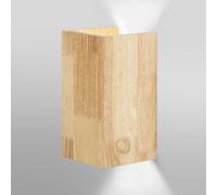 OSRAM SMART+ Matter Applique Murale LED en Bois Véritable 210x110mm, 12W, 800lm, TW 3000-6500K, WiFi, Alexa