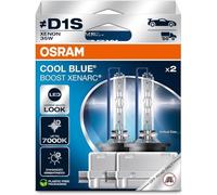 Osram XENARC® Cool Blue Boost, D1S, Xenon Headlight Lamps, 7000K, Hanging folding box (2 lamps), offroad use only