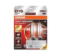 OSRAM XENARC NIGHT BREAKER 220, D1S, 220% de luminosité en plus, lampe de phare au xénon, 66140XN2-2HB, boîte pliante (2 lampes), white