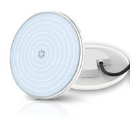 OSREE 35W Projecteur Piscine LED PAR56 Extra-Plat, Lampe de Piscine 3500lm Non Dimmable, Étanche IP68 Remplie Résine Ampoule Spot pour Piscines Béton et Liner, 12V AC/DC, Blanc Froid