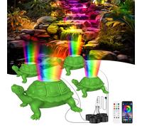 OSREE Eclairage Bassin Exterieur avec 12V Transformateur et Timer, 6W Spot pour Bassin avec Contrôle APP, IP68 Étanche Lumière LED Submersible pour Fontaine Cascade Jardin Aquatique Set 4