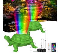 OSREE Éclairage Bassin Immergé avec 12V Transformateur et Timer, 6W Spot pour Bassin avec Contrôle APP, IP68 Étanche Lumière LED Submersible pour Fontaine Cascade Jardin Aquatique Set 2