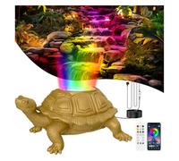 OSREE Lumière LED Submersible avec 12V Transformateur et Timer, 6W Tortue Projecteur de Bassin avec Contrôle APP, Spots Immergés Étanches IP68 Étanche pour Fontaine Cascade Jardin Aquatique