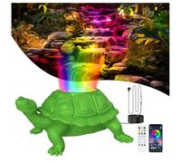 OSREE Lumière LED Submersible avec 12V Transformateur et Timer, 6W Tortue Projecteur de Bassin avec Contrôle APP, Spots Immergés Étanches IP68 Étanche pour Fontaine Cascade Jardin Aquatique